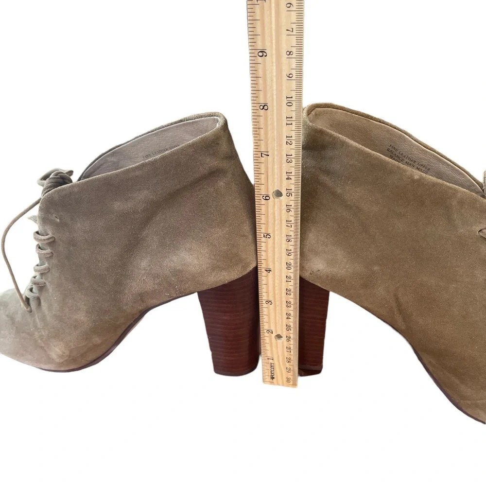 Splendid‎ Open Toe Suede leather Bootie with Lace Size: 10